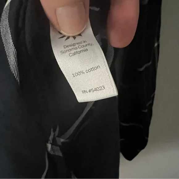 Athleta Presidio Plaid Popover Tunic Navy White - Picture 4 of 5